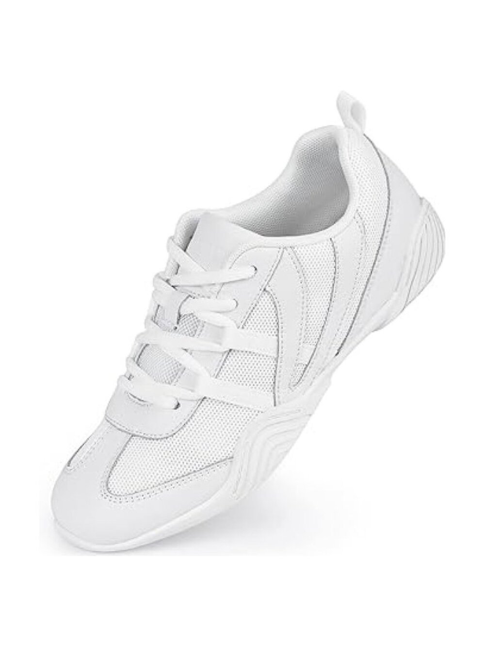CADIDL Women's Cheerleading Shoes White Athletic Dance Training Sneakers Size 7